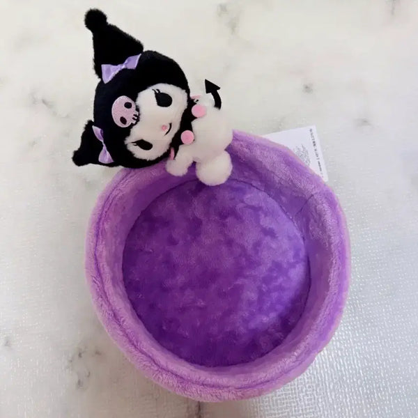 [BUNJANG] Sanrio Kuromi Round Tray / 산리오 쿠로미 원형 트레이