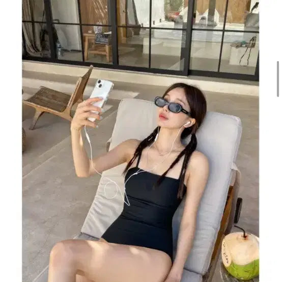 [BUNJANG] Maybeach Vivi Monokini Black M / 메이비치 비비 모노키니 블랙 M