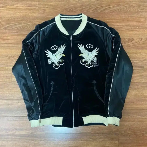 [BUNJANG] The Flat Head Reversible Sukajan Jacket L / 플랫헤드 리버서블 스카잔 L 42