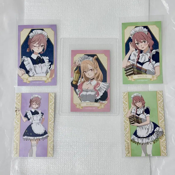 [BUNJANG] My Dress-Up Darling Marin Kitagawa Starry Sky Maid Photocard Set / 비스크돌 키타가와마린 별하늘메이드 5종 마린 신쥬 사쥬나 포카