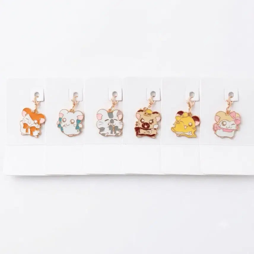 [BUNJANG] Hamtaro Metal Keychain Set / 방가방가햄토리 금속 키링 (풀세트)