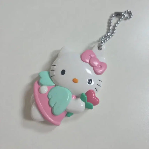 [BUNJANG] Sanrio Hello Kitty Angel Kitty Mirror Keychain (1999) / 고전키티 엔젤키티 천사키티 거울 키링