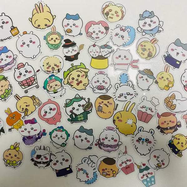 [BUNJANG] Cheekawaii Cute Stickers 50pc Bundle Set / 귀여운 먼작귀 치이카와 스티커 50개 일괄 다꾸 노트북스티커 캐리어스티커
