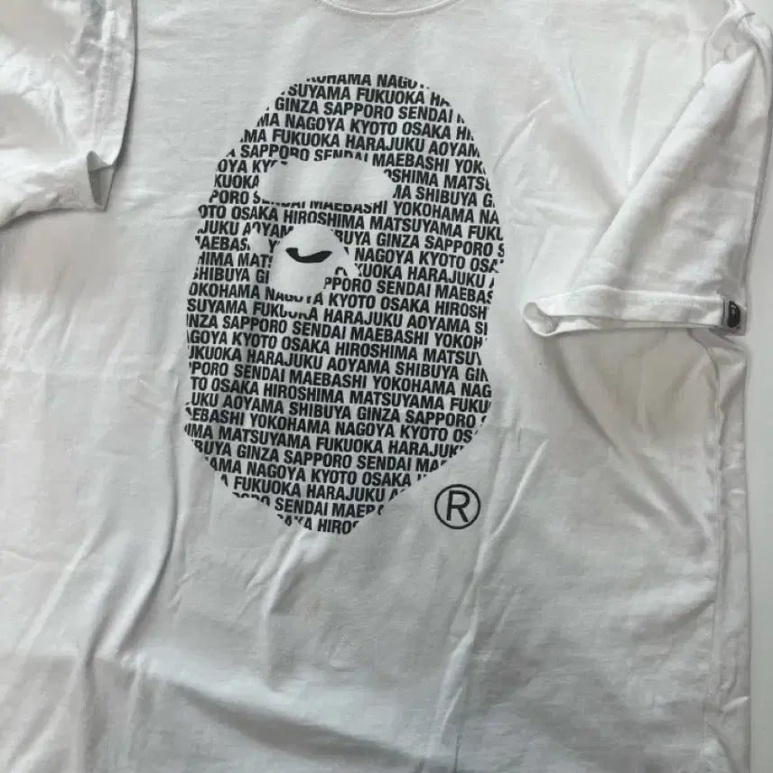 [BUNJANG] BAPE Japan APE HEAD Short Sleeve T-Shirt / 베이프 재팬 에이프 헤드 반팔