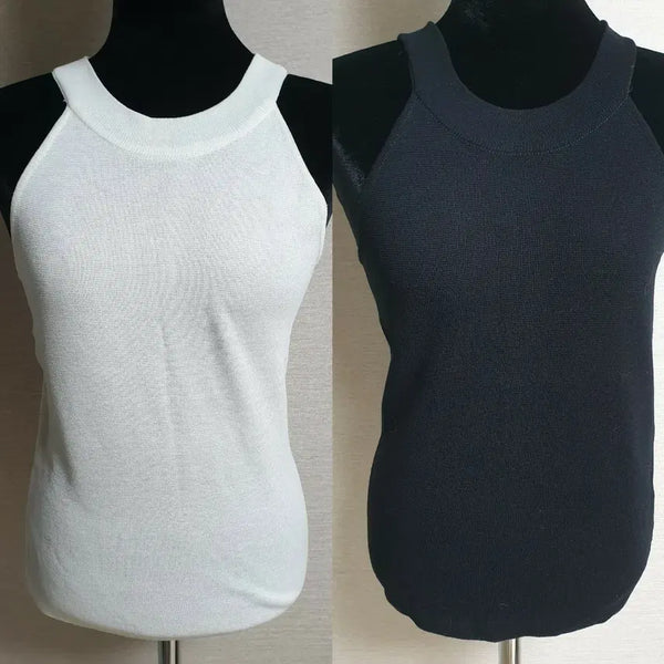 [BUNJANG] A’gâ€™s Knit Halterneck 2-Piece Set (Sleeveless Cardigan Top Summer Dress) / [일괄,새상품]에잇세컨즈 니트 홀터넥 2개 (나시 가디건 탑 여름 원피스
