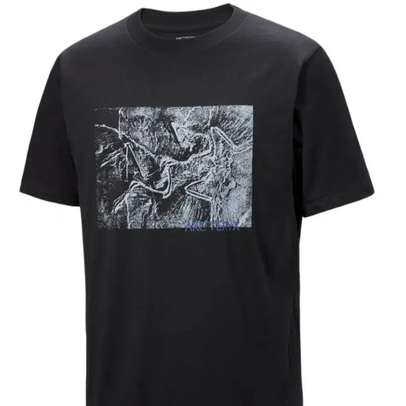 [BUNJANG] Arc'teryx Kragg Cotton Risographica SS T-Shirt Black / 아크테릭스 크래그 코튼 리소그래피카 SS 티셔츠 블랙