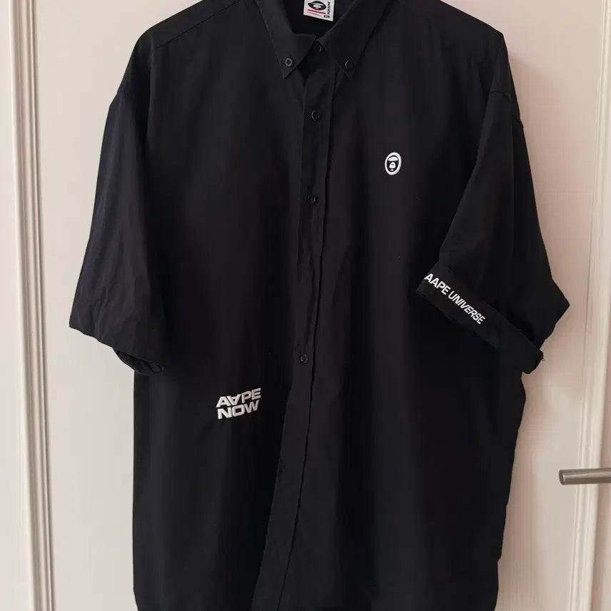 [BUNJANG] AAPE by A BATHING APE Ape Now Black Shirt XL / AAPE by *A BATHING APE의 에이프 나우 블랙 셔츠