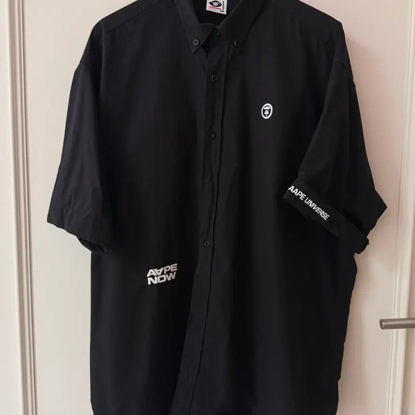 [BUNJANG] AAPE by A BATHING APE Ape Now Black Shirt XL / AAPE by *A BATHING APE의 에이프 나우 블랙 셔츠