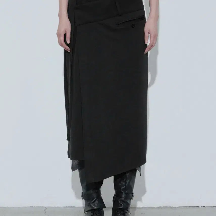 [BUNJANG] Bohemian Seoul Belted Jersey Skirt / 보헤미안서울 벨티드 저지 스커트