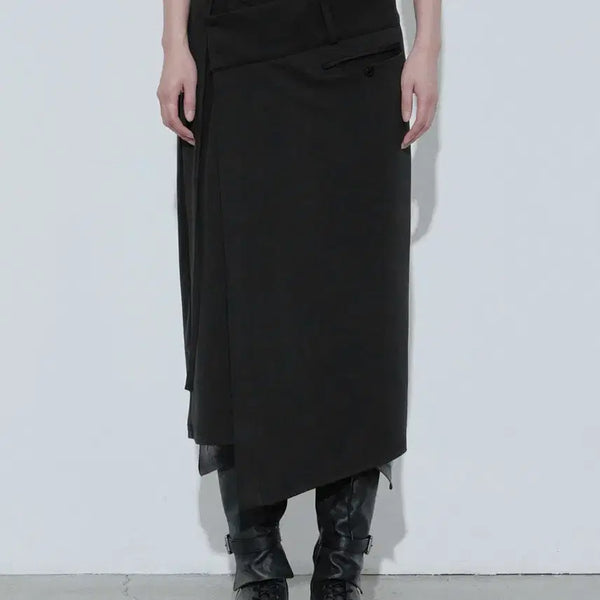 [BUNJANG] Bohemian Seoul Belted Jersey Skirt / 보헤미안서울 벨티드 저지 스커트