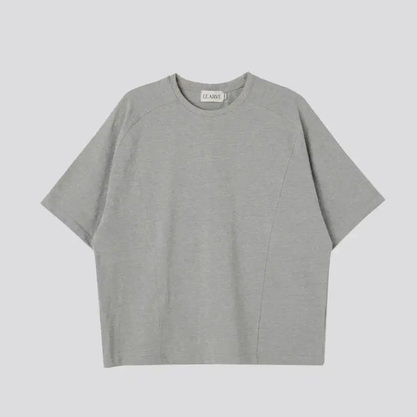 [BUNJANG] LEHREVE Aero Cool Frame Raglan Crop T-Shirt Grey / [새상품] 르아브 에어로 쿨 프레임 나그랑 크롭티셔츠 그레이