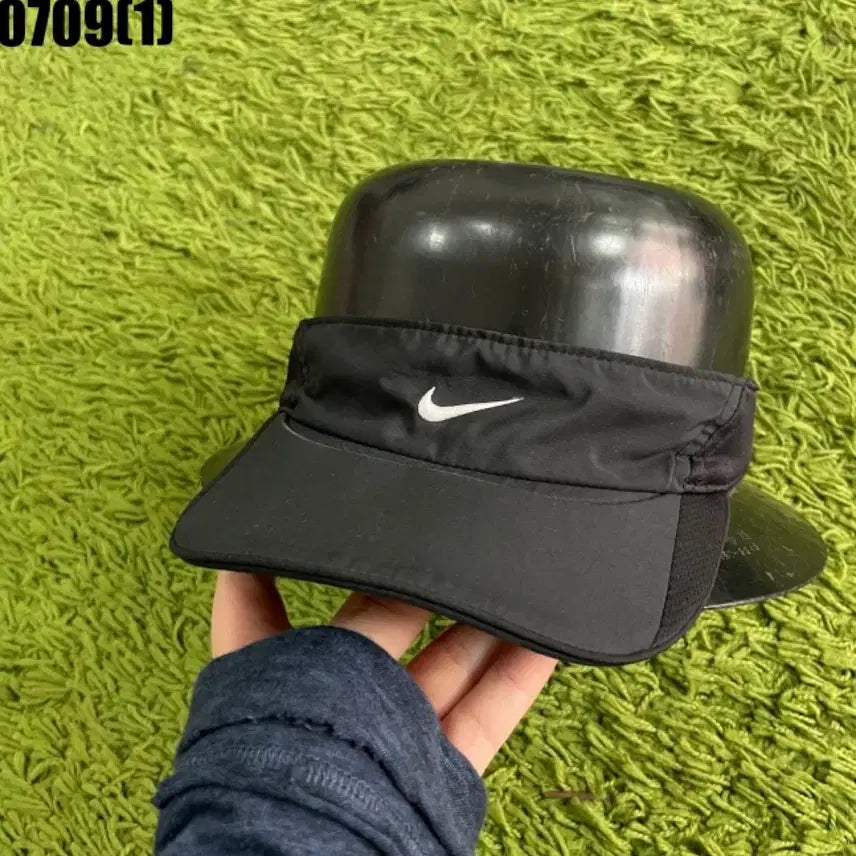 [BUNJANG] Nike Sport Sun Cap Hat Black / 나이키 스포츠 썬캡 챙모자 블랙
