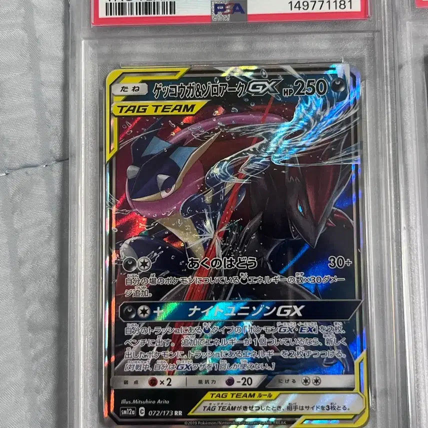 [BUNJANG] Japanese Greninja & Zoroark Tag Team GX PSA 10 Card / 일판 psa10 개굴닌자&조로아크 태그팀 gx