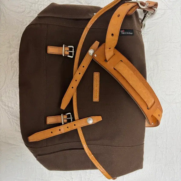 [BUNJANG] Porter Leather Trimmed Canvas Crossbody Bag / Porter
