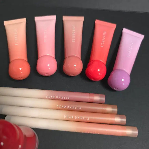 [BUNJANG] Dear Dahlia Lip Gel and Lip Pencil Set / 디어달리아 립젤과 립펜슬