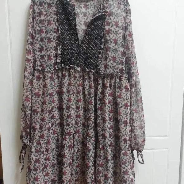 [BUNJANG] Zara Ethnic Pattern Midi Dress / 자라 에스닉 패턴 원피스