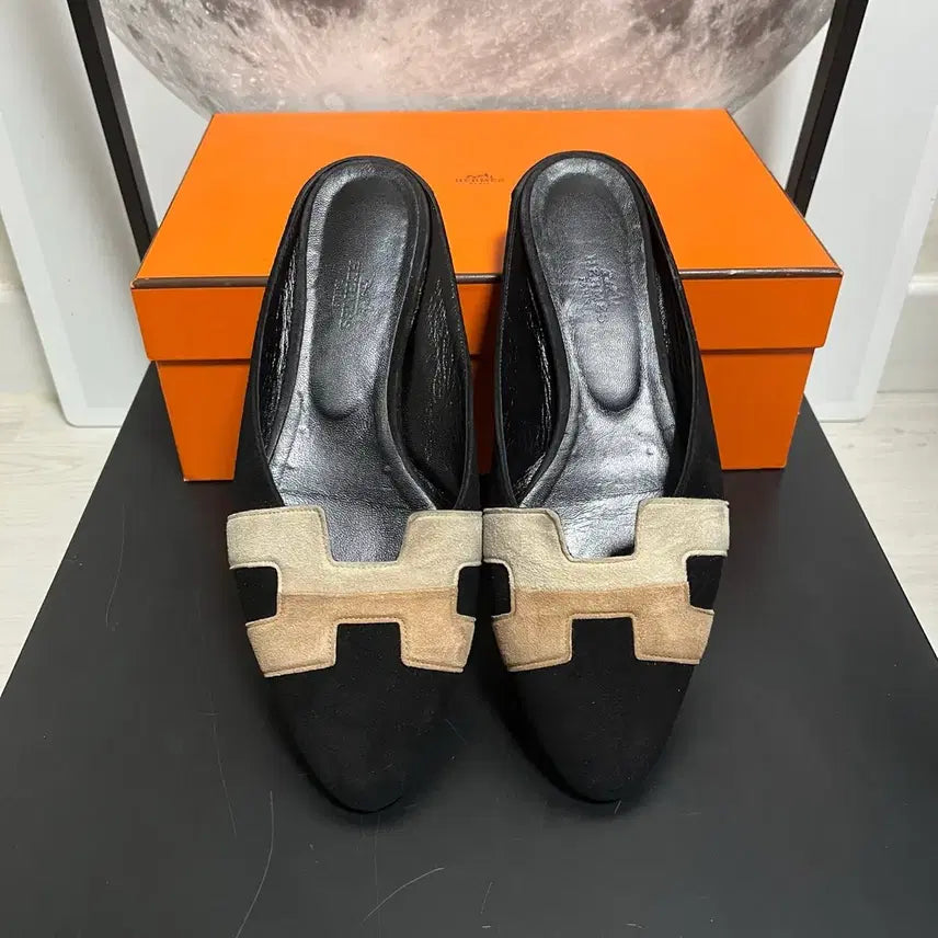 [BUNJANG] Hermes Roxanne Two-Tone Mule Sandals Size 38 / 정품 38) 에르메스 록산느 투톤 뮬 샌들 240~245
