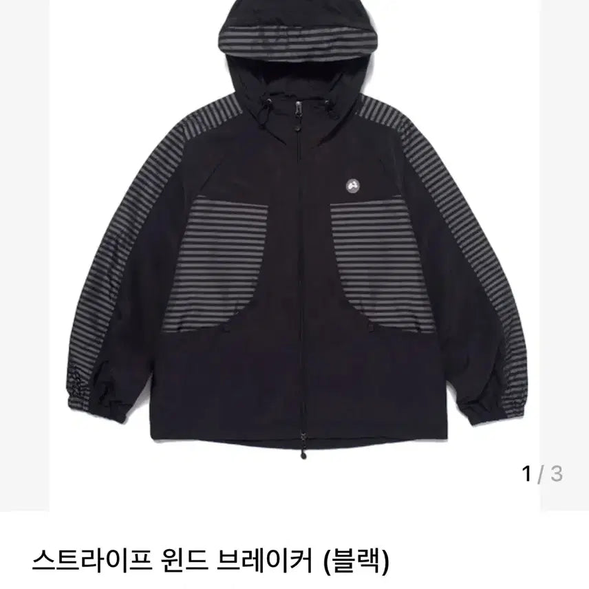 [BUNJANG] Hug Your Skin Stripe Windbreaker / 허그유어스킨 스트라이프 윈드브레이커 바람막이