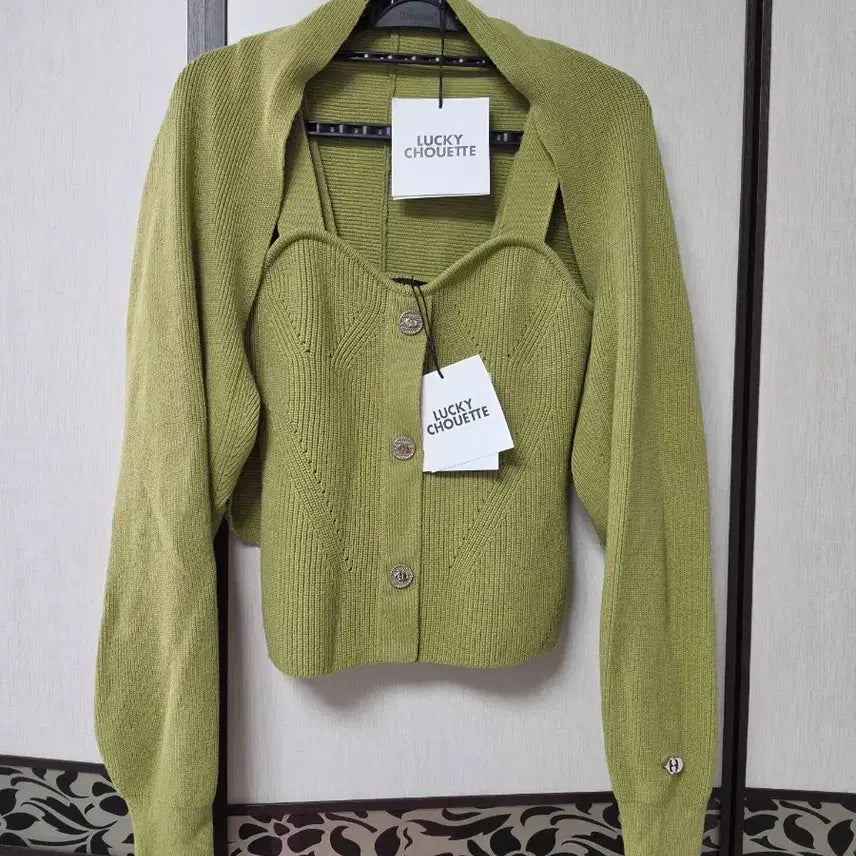 [BUNJANG] Lucky Chouette Sleeveless Top + Bolero Set / (새상품) 럭키슈에뜨 나시 + 볼레로 세트 일괄