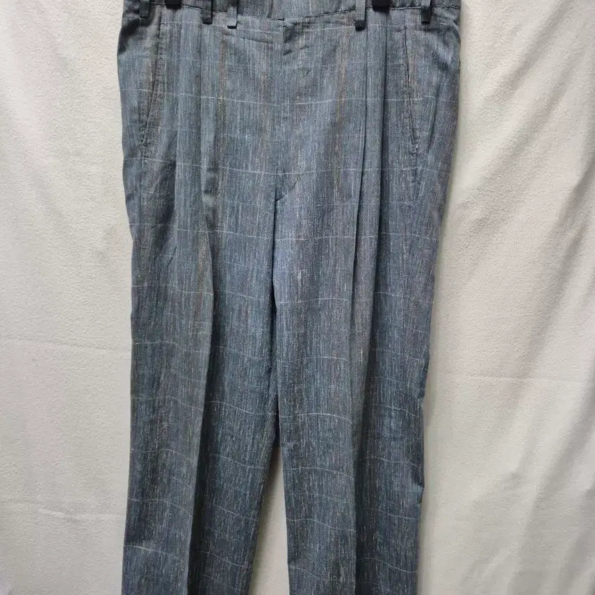 [BUNJANG] Check Pattern Men's Cotton Pants Size 34 / 체크 패턴 남자 바지34 개당