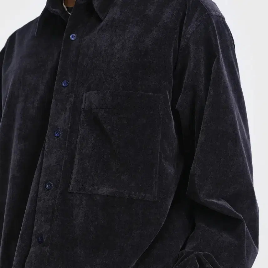 [BUNJANG] Bellier Downtime Corduroy Shirt Navy Size 100 / 벨리에 다운타임 치코 셔츠 - 코듀로이 네이비 100 사이즈 판매합니다