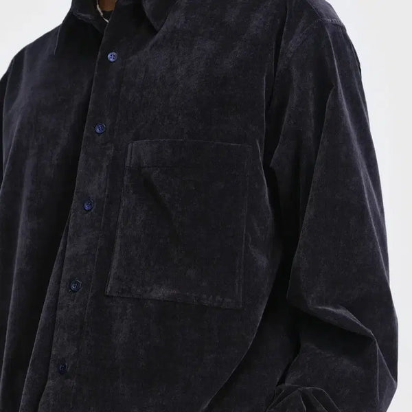[BUNJANG] Bellier Downtime Corduroy Shirt Navy Size 100 / 벨리에 다운타임 치코 셔츠 - 코듀로이 네이비 100 사이즈 판매합니다