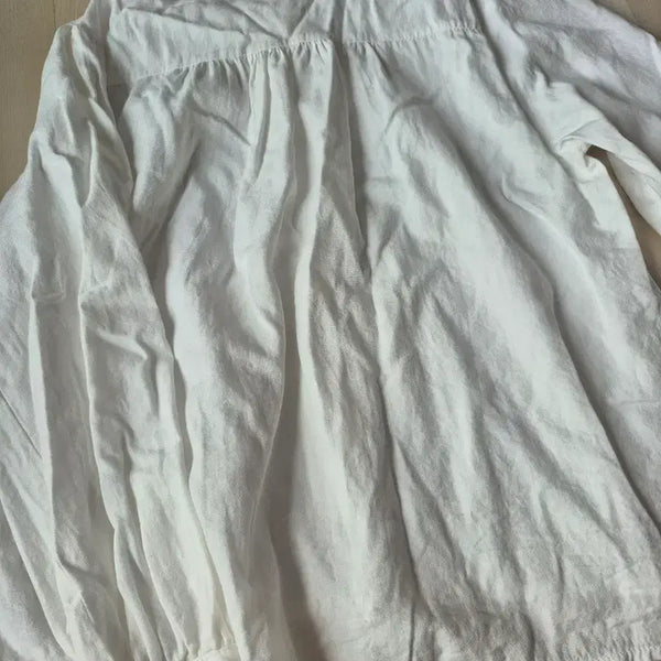 [BUNJANG] White Frill Shirt / 화이트 프릴 셔츠