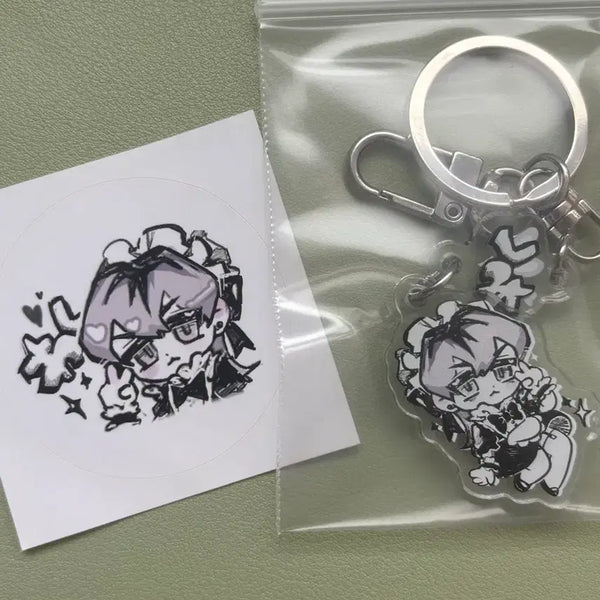 [BUNJANG] DoriBeni Rindo Maid Keyring / 쏭쏭님 도리벤 린도 메이드 키링
