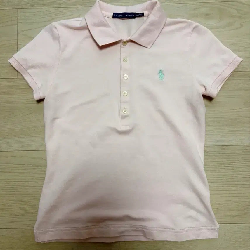 [BUNJANG] Polo Ralph Lauren Pink Pique Polo Shirt (Size 44) / 폴로 연핑크 카라티 (민트포니 44사이즈-딱붙핏)