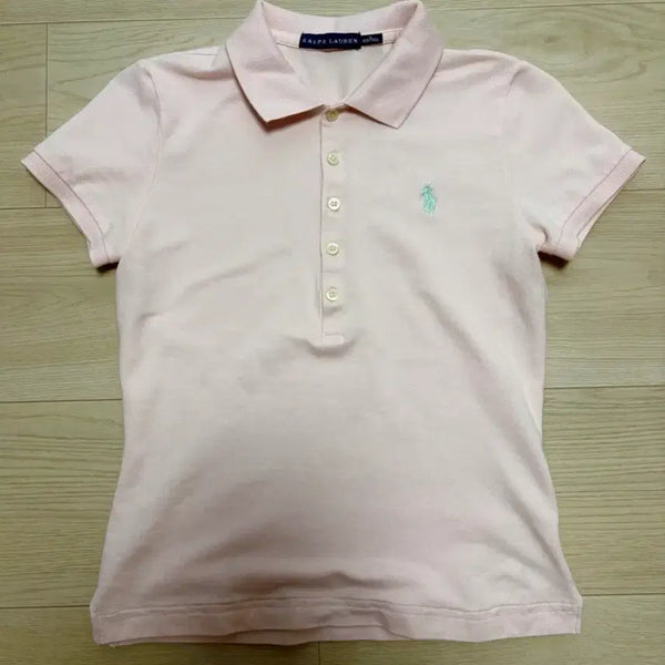 [BUNJANG] Polo Ralph Lauren Pink Pique Polo Shirt (Size 44) / 폴로 연핑크 카라티 (민트포니 44사이즈-딱붙핏)