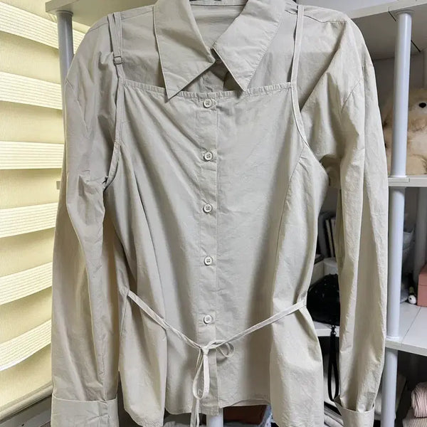 [BUNJANG] Beige Shirt / (새제품) 베이지색 셔츠