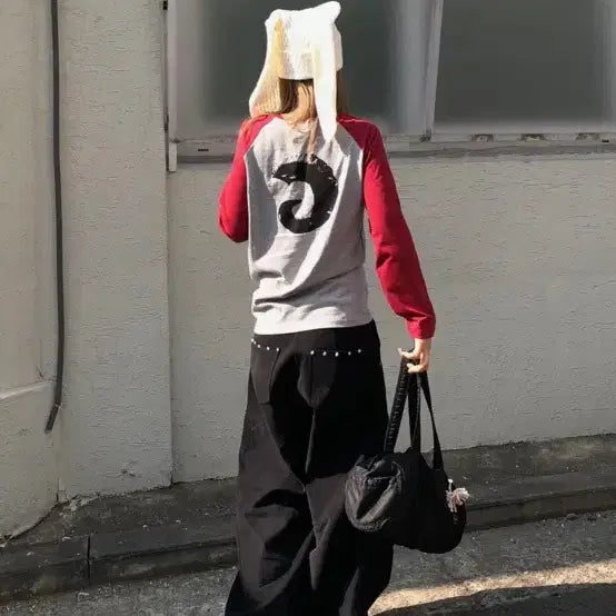 [BUNJANG] Sulano x Tansan Raglan Blend Long Sleeve T-shirt (New) / 탄산마그네슘 설라노x탄산 나그랑 혼 롱슬리브 (새상품)