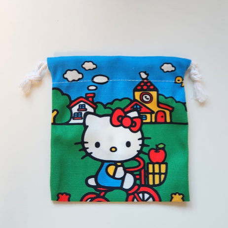 [BUNJANG] Sanrio Hello Kitty Drawstring Pouch / 산리오 키티 조이개 파우치