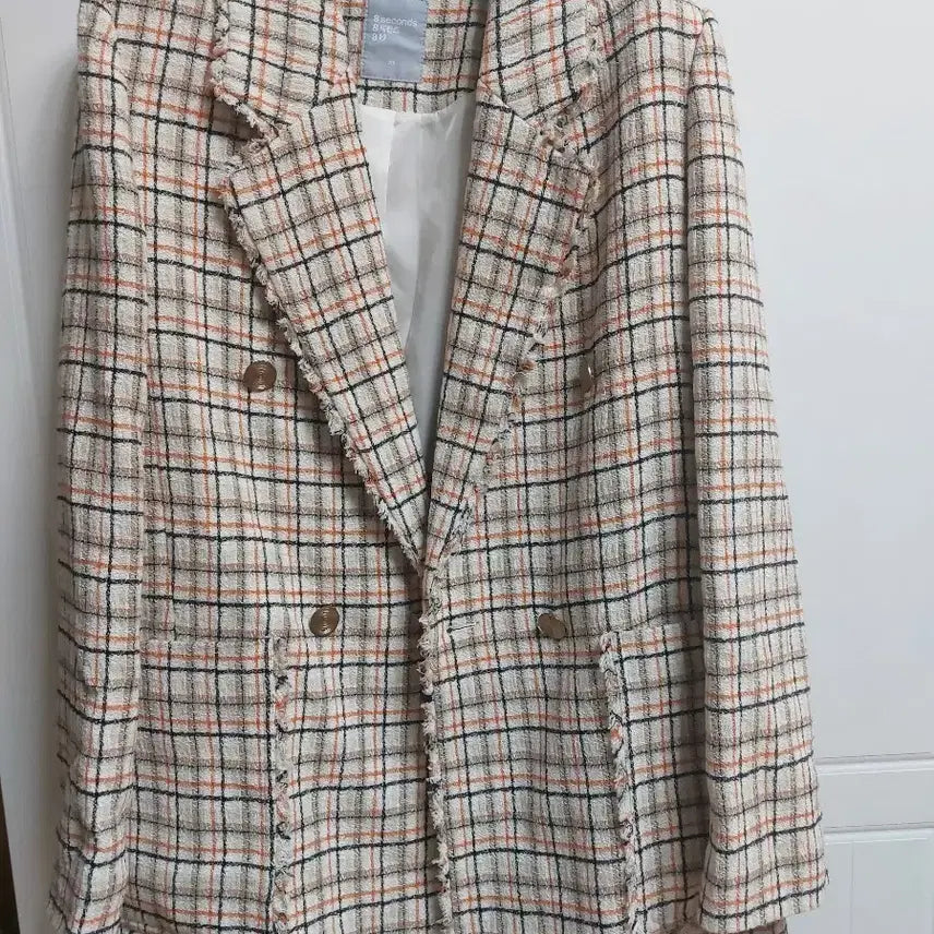 [BUNJANG] 8seconds Check Pattern Tweed Jacket / 에잇세컨즈 체크 패턴 트위드 자켓