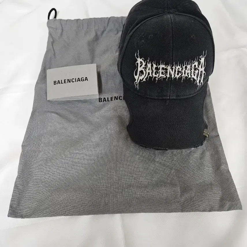 [BUNJANG] Balenciaga DIY Metal Out Logo Cap Black / 발렌시아가 DIY 메탈 아웃 모자 볼캡 블랙