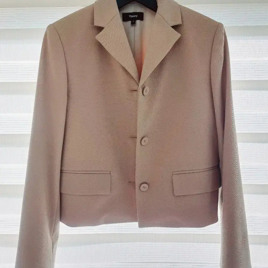 [BUNJANG] Theory Women's Beige Jacket / 띠어리  여성 베이지 쟈켓 정품 새옷