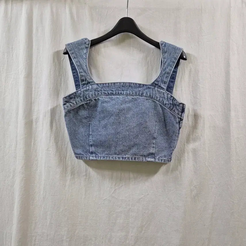 [BUNJANG] Vintage Denim Bustier Vest / 일본 구제 빈티지 데님 뷔스티에 베스트