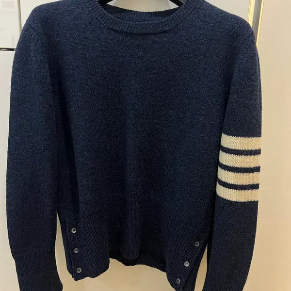 [BUNJANG] Thom Browne Navy Sweater Size 3 / 톰브라운 네이비 스웨터 3사이즈 (새상품급)