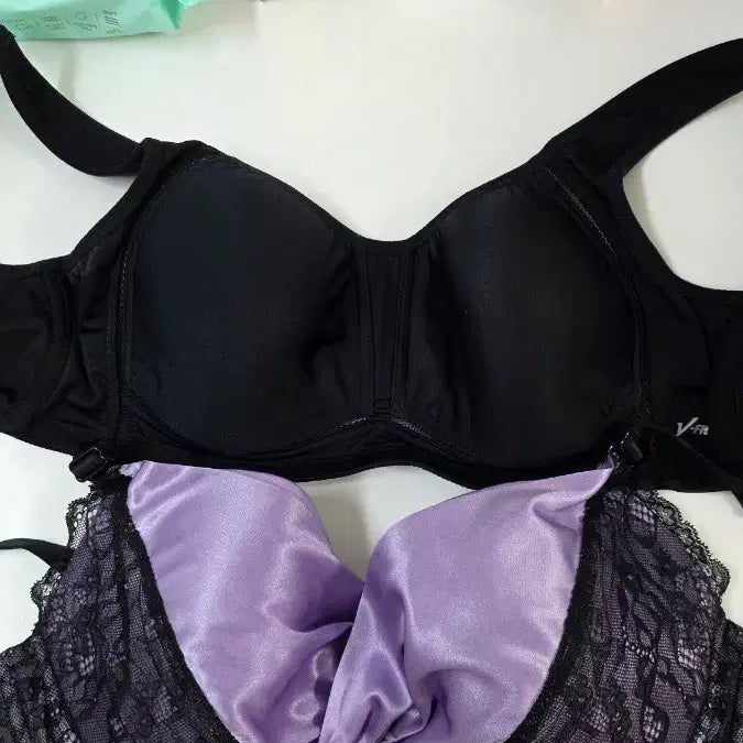 [BUNJANG] Plus Size Bra Bundle - 2 Pieces / 빅사이즈 브라 2개 일괄