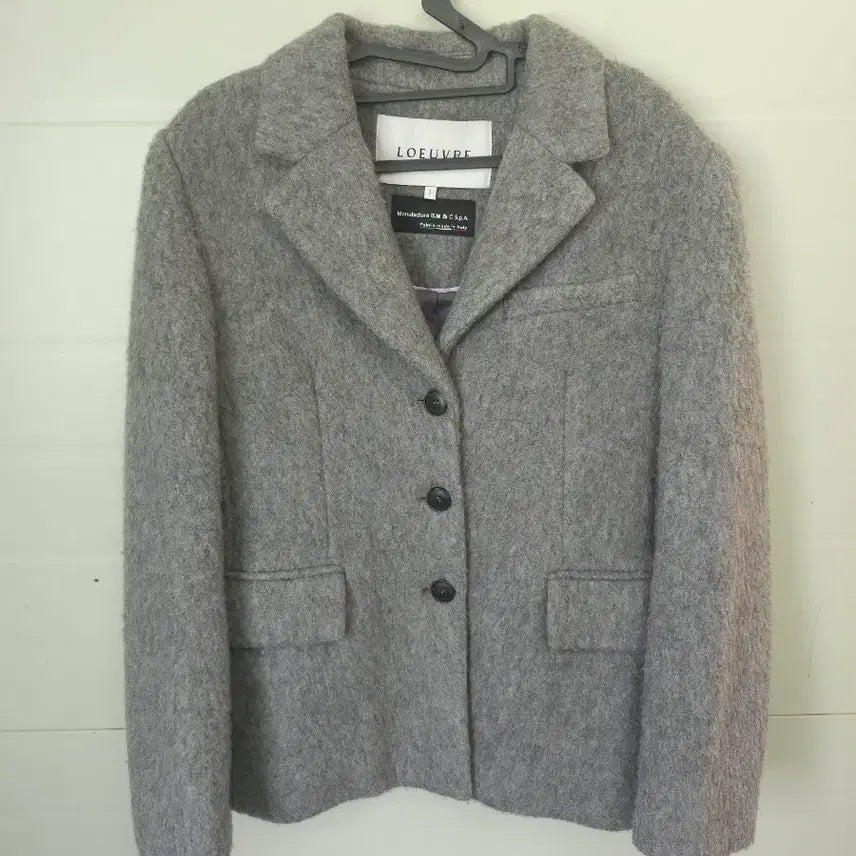 [BUNJANG] L'Ecrans Grey Wool Jacket Size 1 / 루에브르 그레이 울 자켓 사이즈 1