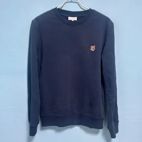 [BUNJANG] Maison Kitsuné Ink Blue Sweatshirt L / 메종키츠네 잉크블루 L 사이즈 맨투맨 판매합니다