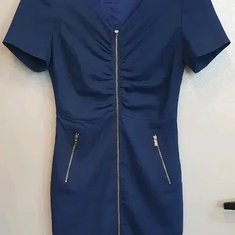 [BUNJANG] MOJO.S.FINE Navy Midi Dress / 모조에스핀  원피스 날씬55 가단41 기장87