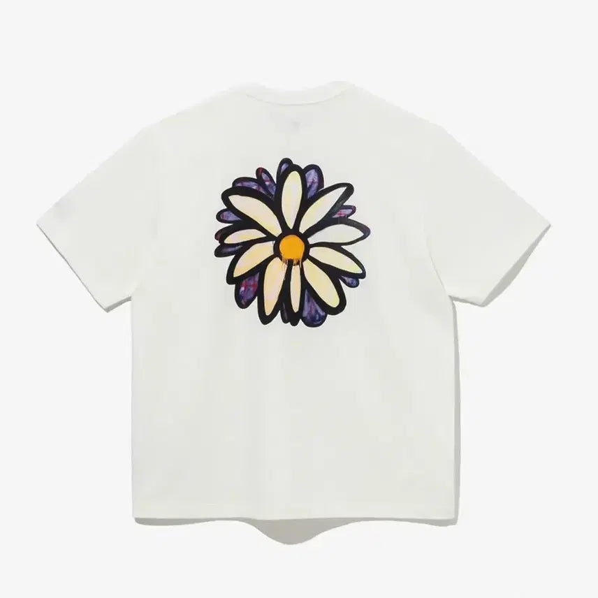 [BUNJANG] New Era x Stone Rock Daisy T-Shirt White 2XL / 뉴에라 X 스톤락 데이지 티셔츠 화이트 2XL