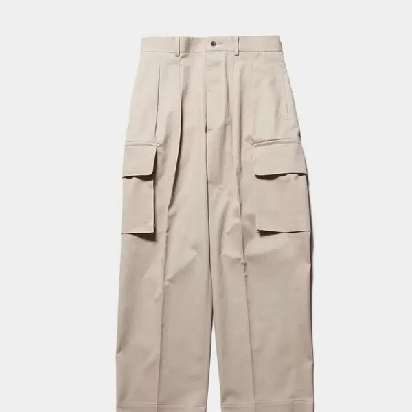 [BUNJANG] HERILL Egyptian Cotton Chino Cargo Pants Beige Size 1 / 헤릴 이집션 코튼치노 카고팬츠 베이지 1사이즈 판매
