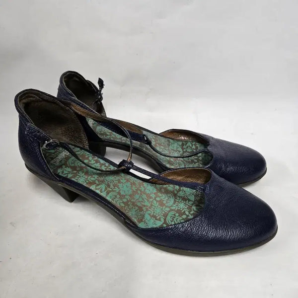 [BUNJANG] CAMPER Agatha Navy Leather T-Strap Shoes 260mm / 캠퍼 아가타 네이비 레더 T스트랩 260mm