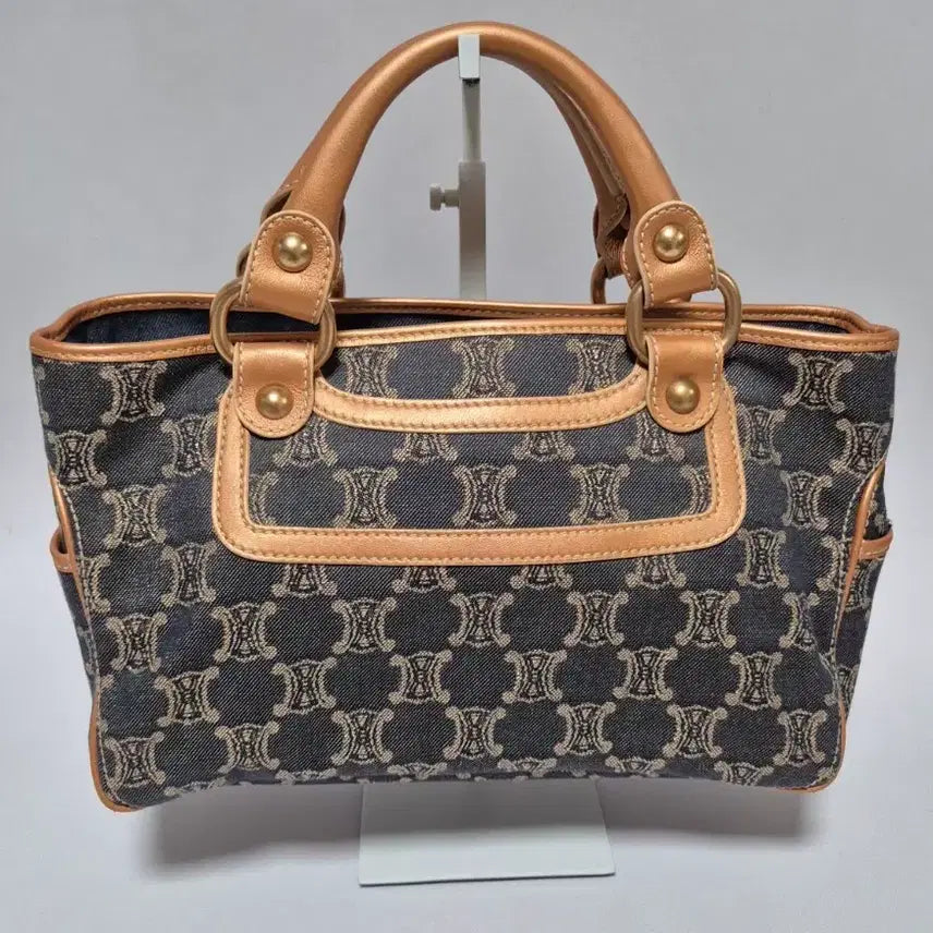 [BUNJANG] Celine Vintage Macadam Triomphe Denim Boogie Bag / 셀린느(Celine)의 빈티지 마카담 트리온프 데님 부기백