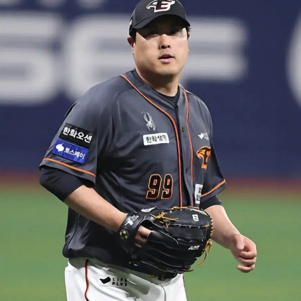 [BUNJANG] Hanwha Eagles Spider 2024 Authentic Stadium Away Ryu Hyun Jin #99 Baseball Jersey / 한화이글스 스파이더 2024 어센틱 스타디움 어웨이 류현진 선수 99번
