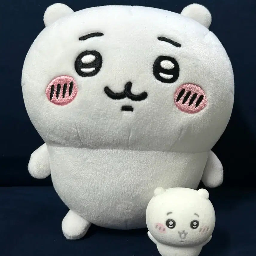 [BUNJANG] Chiikawa Soft Vinyl Fluffy Figure + Poteta Potato Plush Mascot / 치이카와 소프비 플로키 피규어+포테타마 기본 누이 인형 마스코트