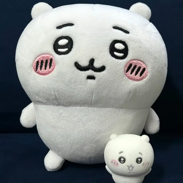 [BUNJANG] Chiikawa Soft Vinyl Fluffy Figure + Poteta Potato Plush Mascot / 치이카와 소프비 플로키 피규어+포테타마 기본 누이 인형 마스코트
