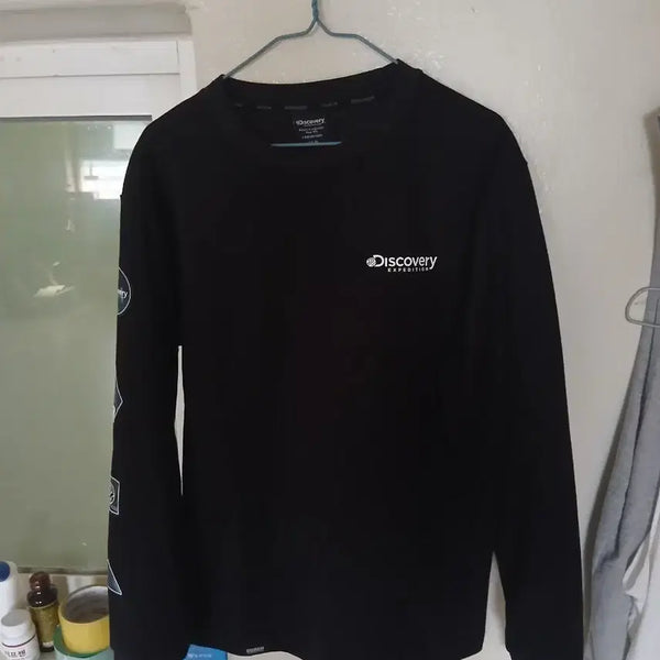[BUNJANG] Discovery Black Sweatshirt Size 90 / 디스커버리 맨투맨 정품 블랙 90